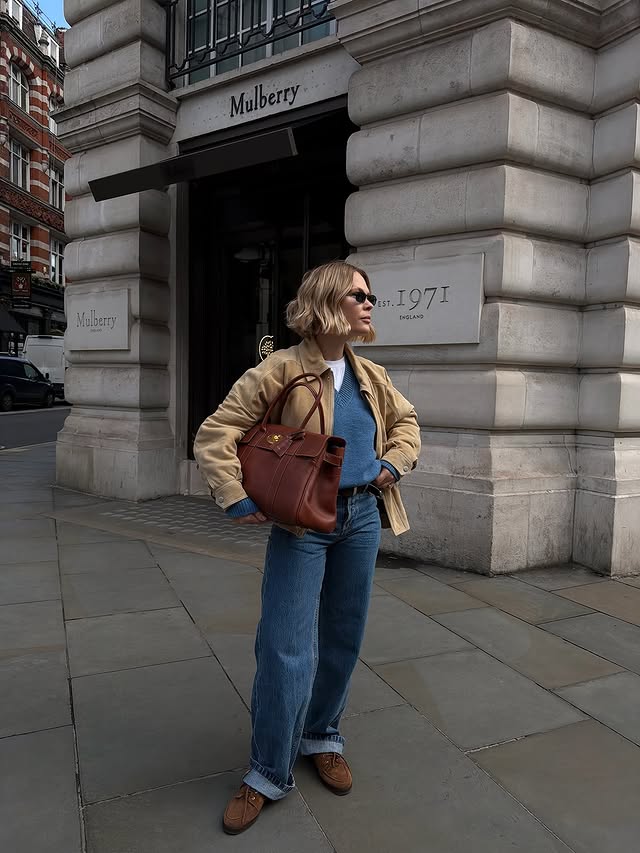Instagram post by @jessie_bush for Mulberry. Caption reads: [...] of two with a very special trip to the....