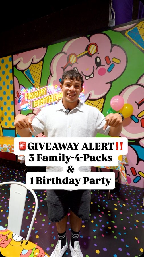 Instagram post by @antonionieves._ for Funbox. Caption reads: 🚨 GIVEAWAY TIME‼️🤩
Enter now:
1. Must be located....