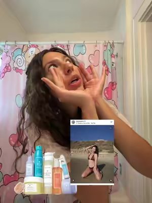 TikTok post by @palestinianpr1ncess for Abi Amé. Caption reads: Discovered @ABI AMÉ years ago and have been loving....