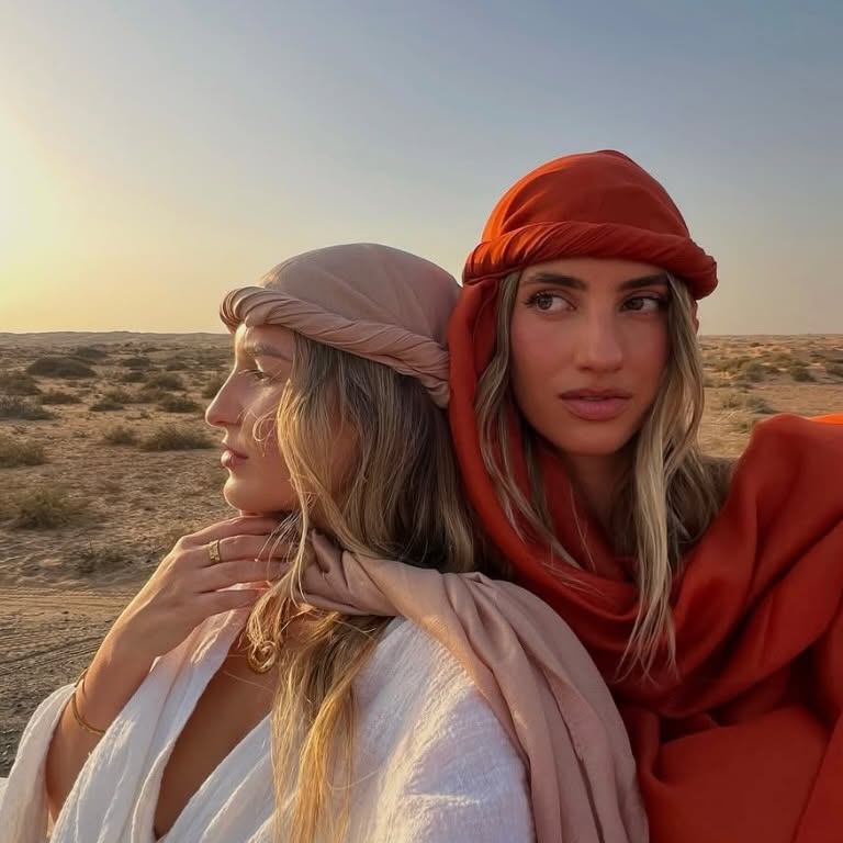 Instagram post by @aimeebelll for Visit Dubai. Caption reads: Your sign to book a girls trip to Dubai 🐪
My....
