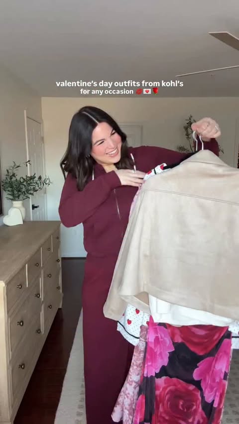 Instagram post by an influencer for Kohl's. Caption reads: Valentine’s Day outfits from @kohls for all....