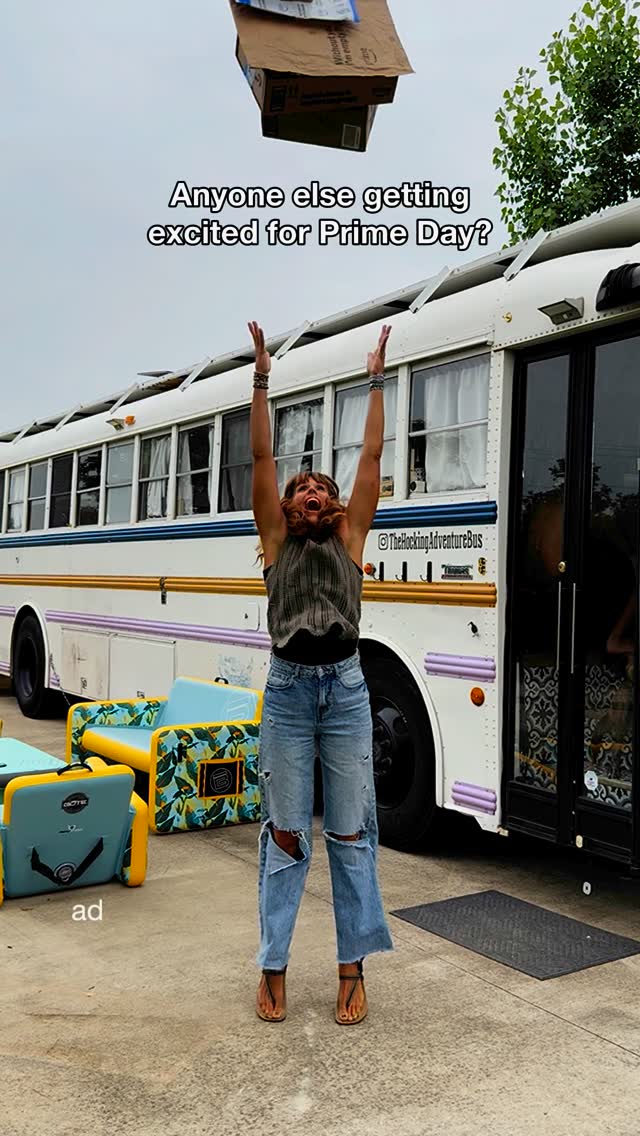 Instagram post by @thehockingadventurebus for newchapter. Caption reads: Traveling full-time 🚌 with four kids has taught....