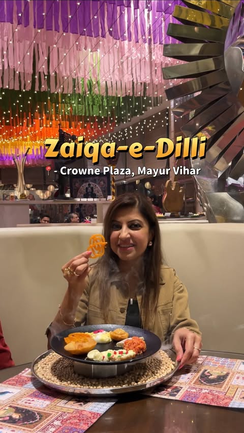 Instagram post by @food.o.holic for Crowne Plaza Hotels & Resorts. Caption reads: From Lotan ke chole kulche to Parathe wali gali ke....