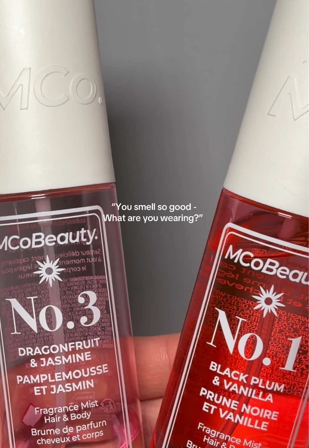 TikTok post by @__katieprice__ for MCoBeauty. Caption reads: [...] with another EXACT dupe 😍😍 @MCoBeauty UK....