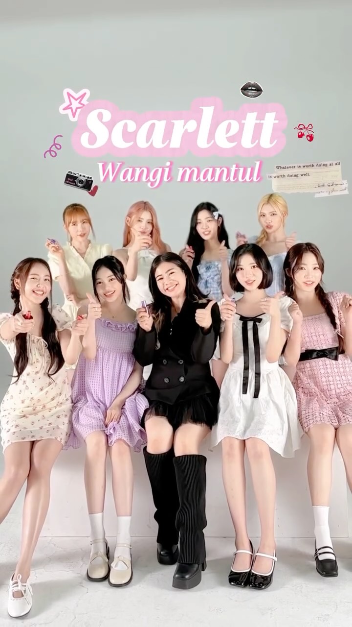 Instagram post by @felicyangelista_ for Scarlett Whitening. Caption reads: Ehh ini ada apa nihh~ 🫢

Member @hearts2hearts....