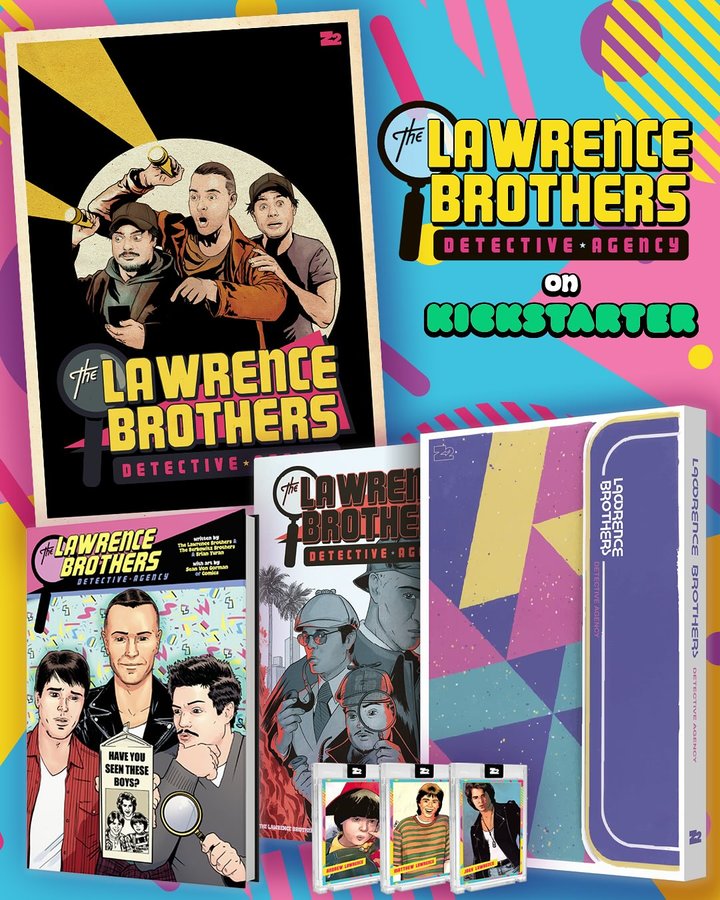 Instagram post by @matthewlawrence for Kickstarter. Caption reads: [...] graphic novel is HERE.

💥 Our @Kickstarter....