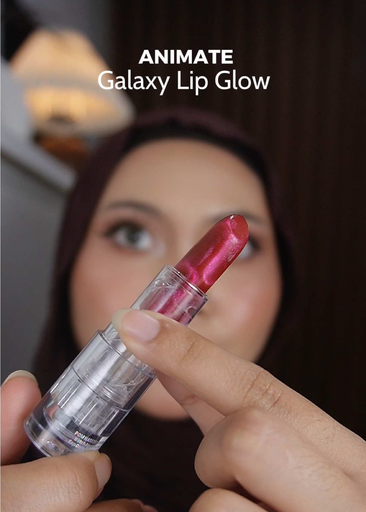 TikTok post by @sallikahmlt for Animate. Caption reads: [...] bngt buat kalian! galaxy lip glow by....