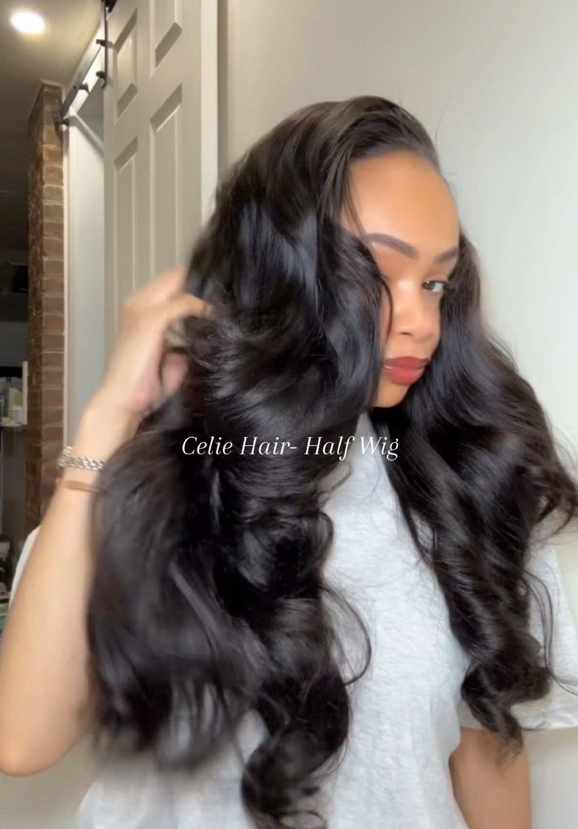 TikTok post by @yahyahpretty for Celie Hair. Caption reads: [...] have a special place in my heart 💜💜....