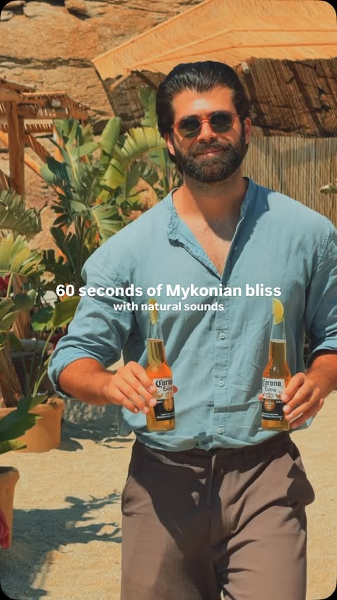 Instagram post by @stef_greece for Corona. Caption reads: [...] World’s 100 Most Beautiful Beaches by....