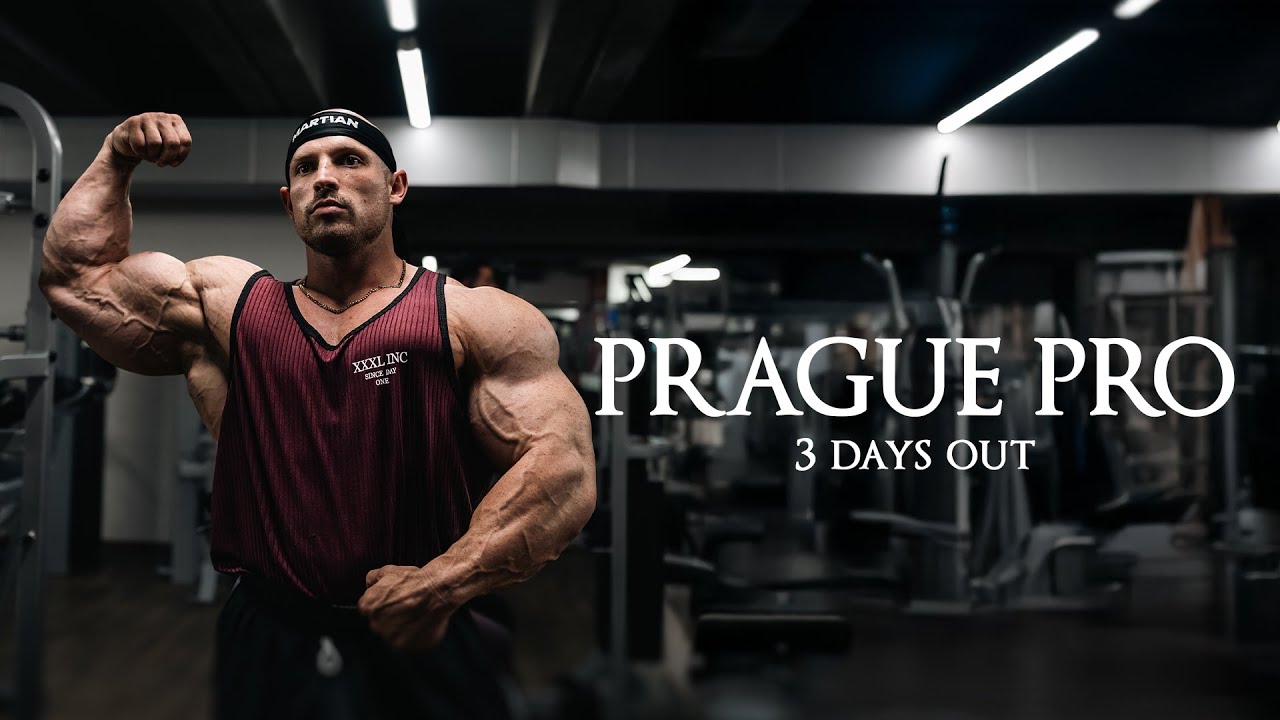 YouTube post by @Martin-theMartian-Fitzwater for Hosstile. Caption reads: 3 DAYS OUT PRAGUE PRO 2025 - Martin "The Martian"....