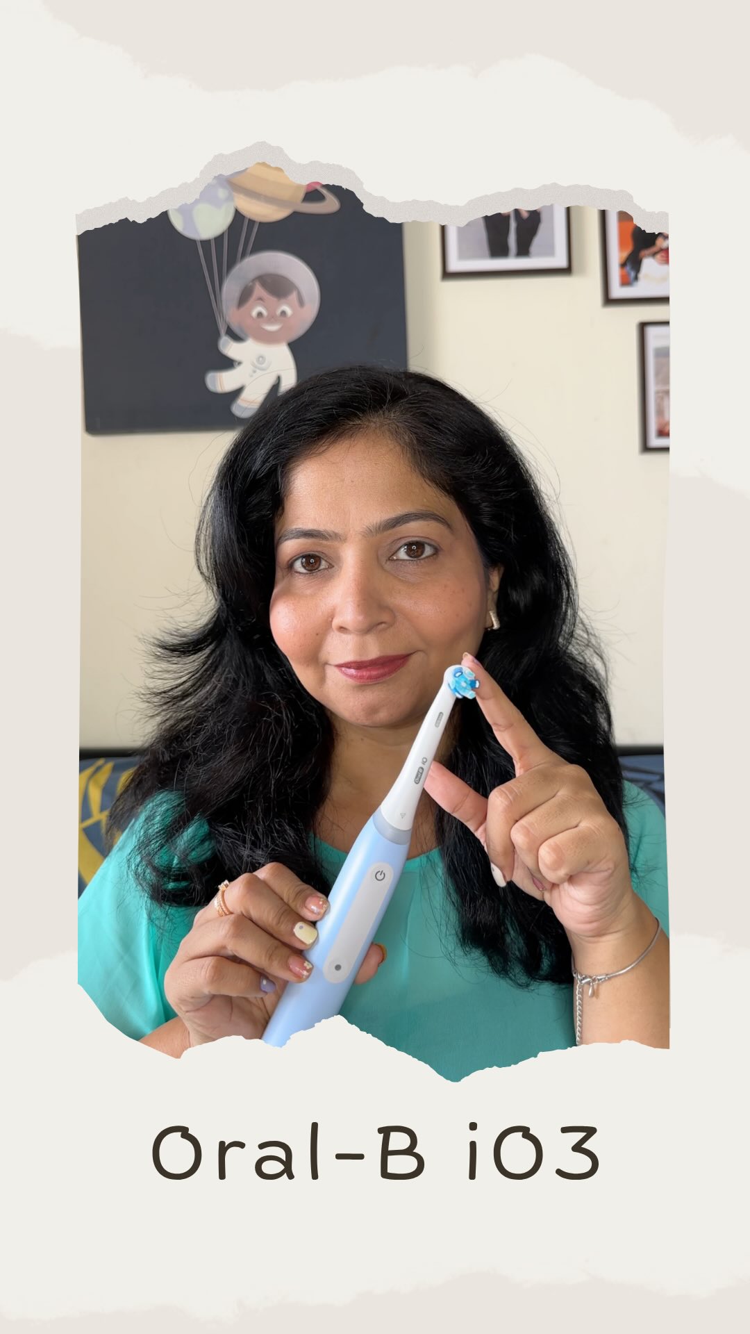 Instagram post by @the_fantastic_mommy for Oral-B. Caption reads: Get ready to elevate your oral care game with the....