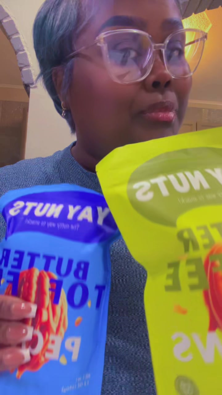 TikTok post by @manyfacesbymimi for Yay Nuts. Caption reads: I got more @yaynuts if you like peanuts you’ll....