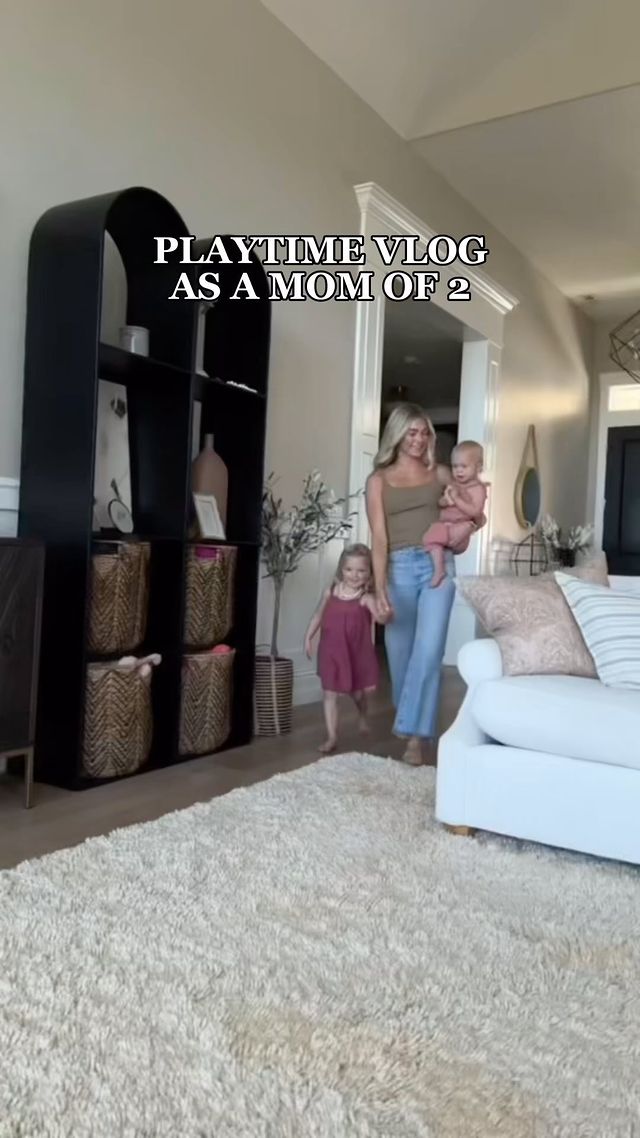 Instagram post by @lindsarnold for Fisher-Price. Caption reads: Making memories with my girls by dancing to the....
