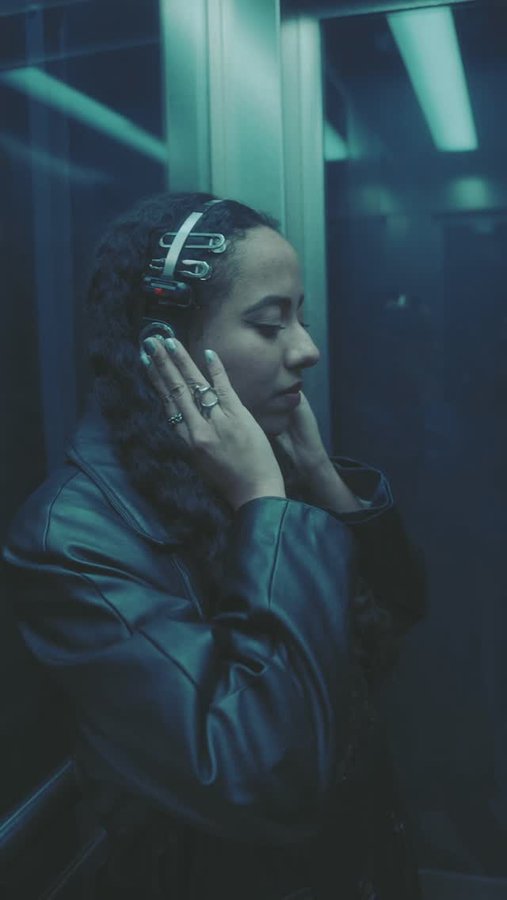 Instagram post by @sparklyjada for Audible.de. Caption reads: [...] | big brother is always watching @audiblede....