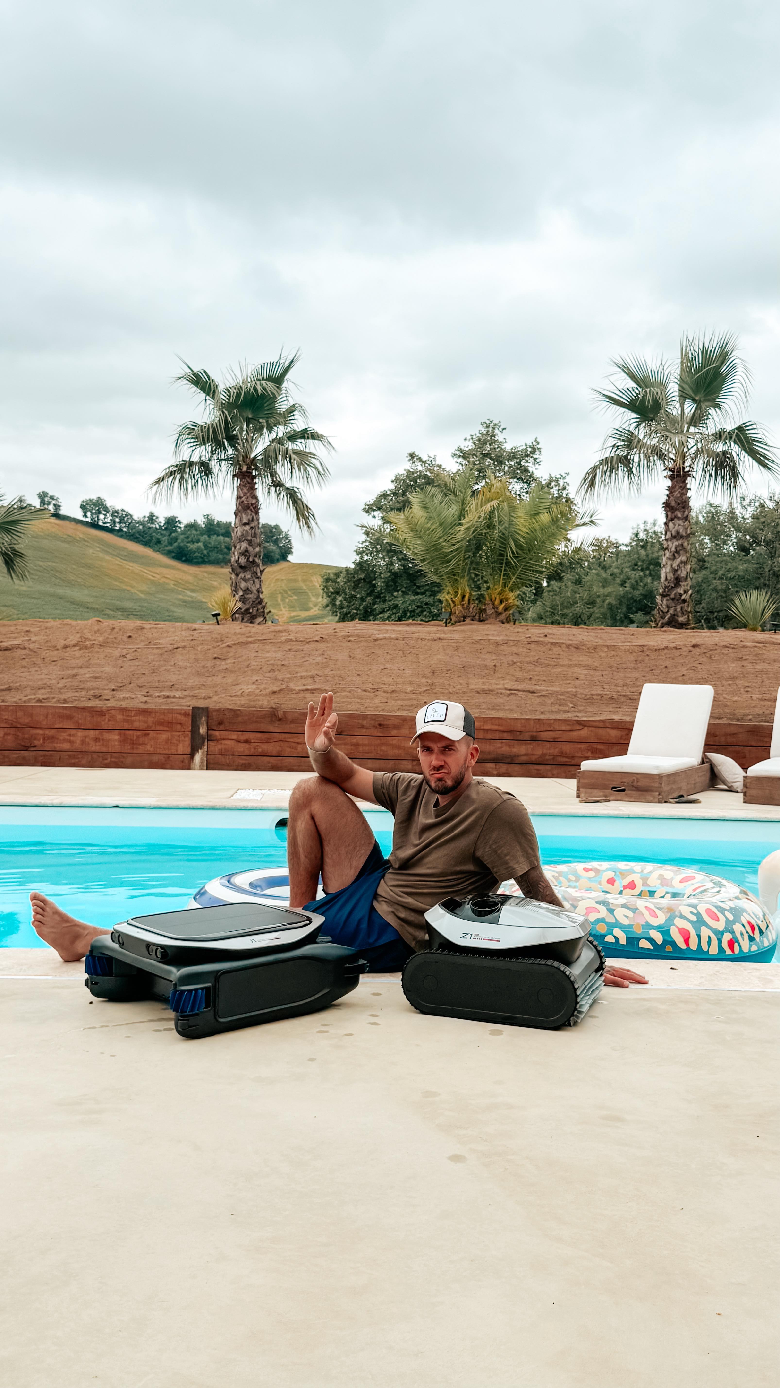 Instagram post by @paulbarnier for Dreame. Caption reads: Une piscine toujours pépite ? 
J’ai eu la chance....