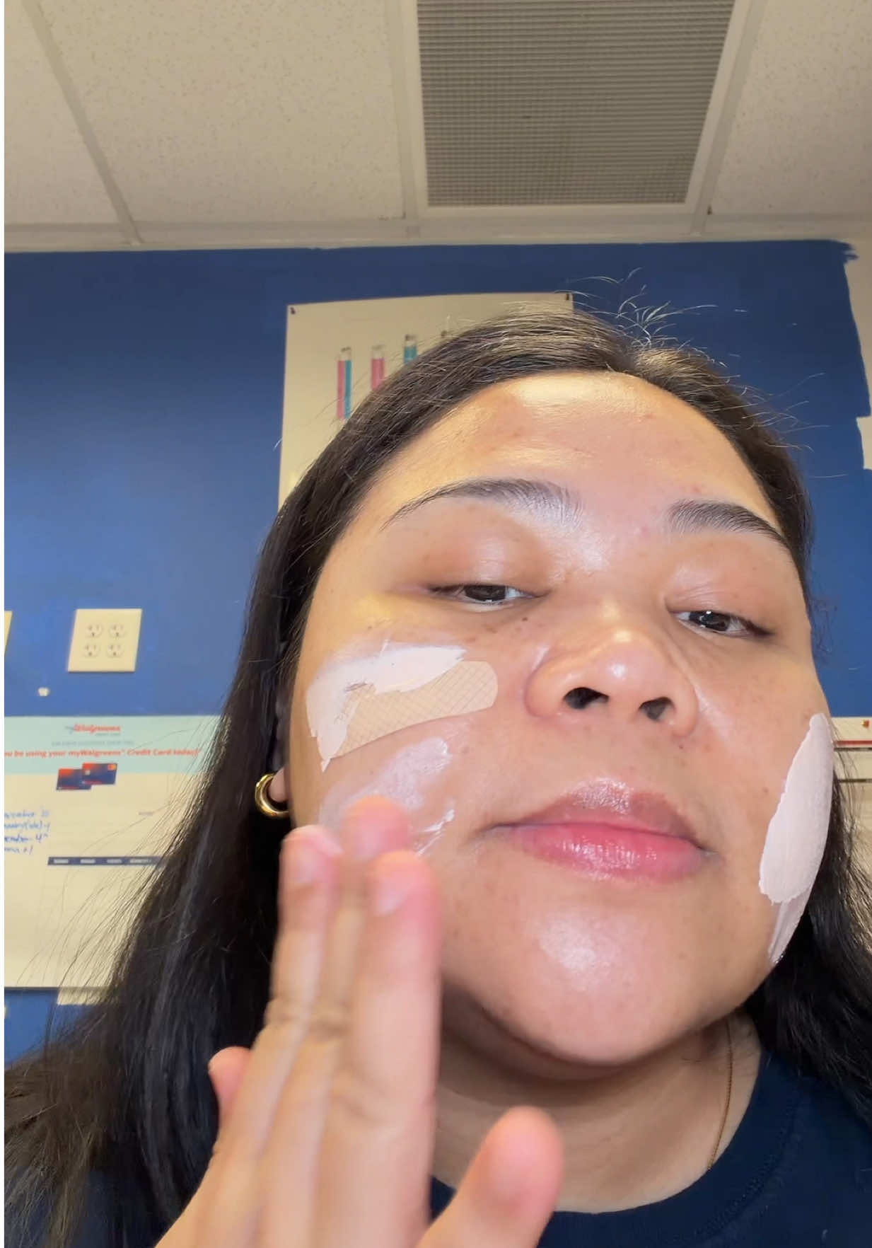 TikTok post by @tefhawks22 for d’Alba. Caption reads: d’Alba TONE-UP amazed me this is my no-makeup....