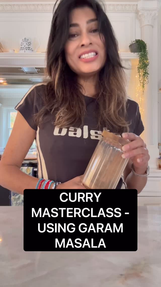 Instagram post by @nishakatona for Urban Outfitters. Caption reads: Curry Masterclass- How to use Garam Masala

T....