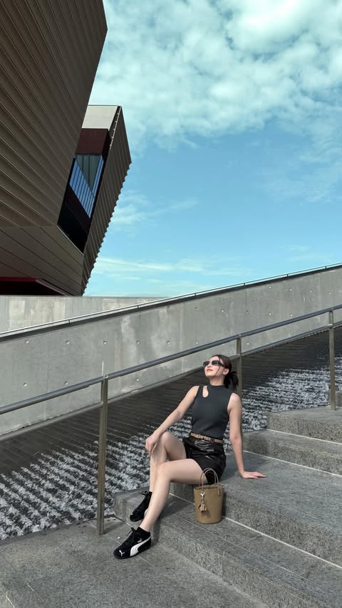 Instagram post by @vicisienna for Zalora. Caption reads: Stepping out with sass @zaloraid 

Top & Pants....