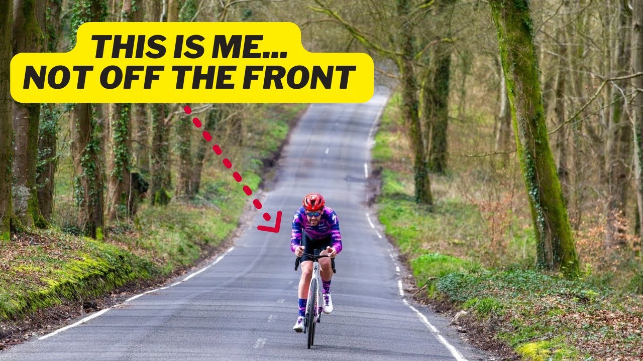 YouTube post by @AlexDowsettOfficial for Veloforte. Caption reads: Road Racing, all the Strategic Errors...Again.