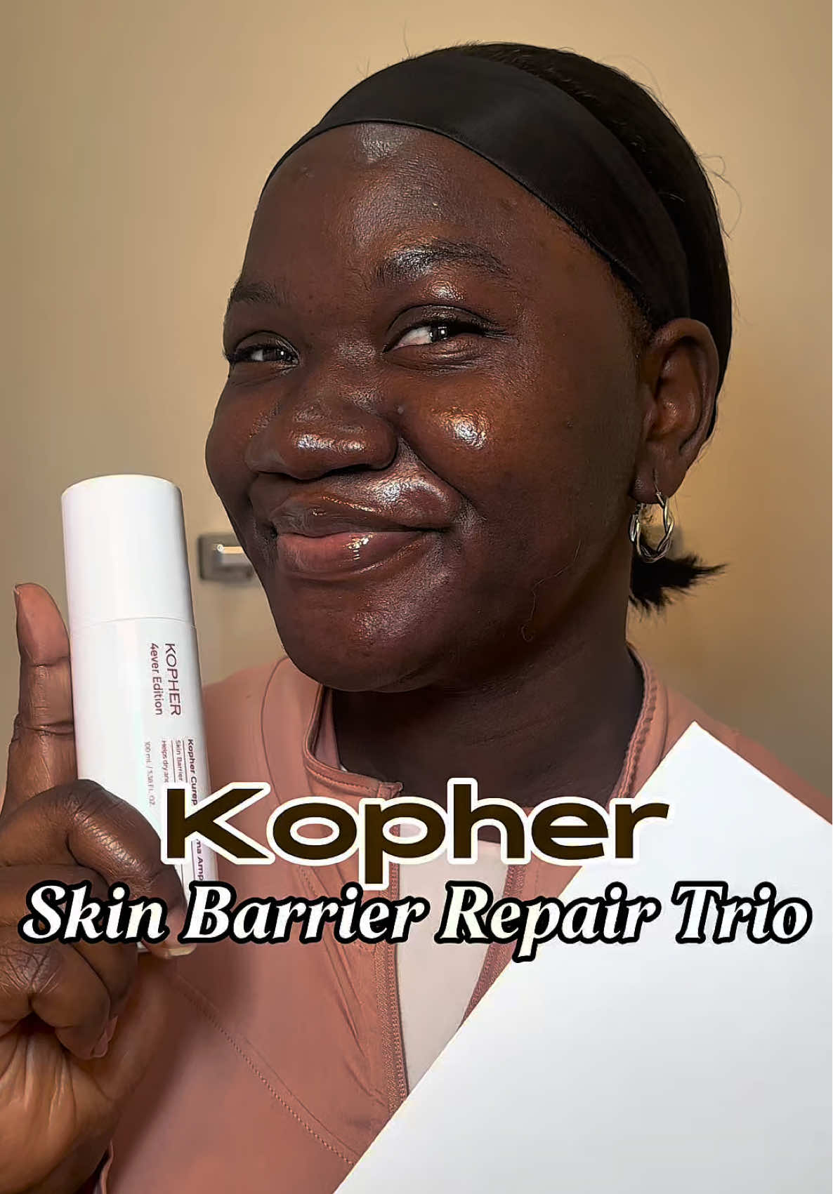 TikTok post by @sabigirlsteph for BAZZAAL. Caption reads: My skin has been breaking out lately. Thankfully....