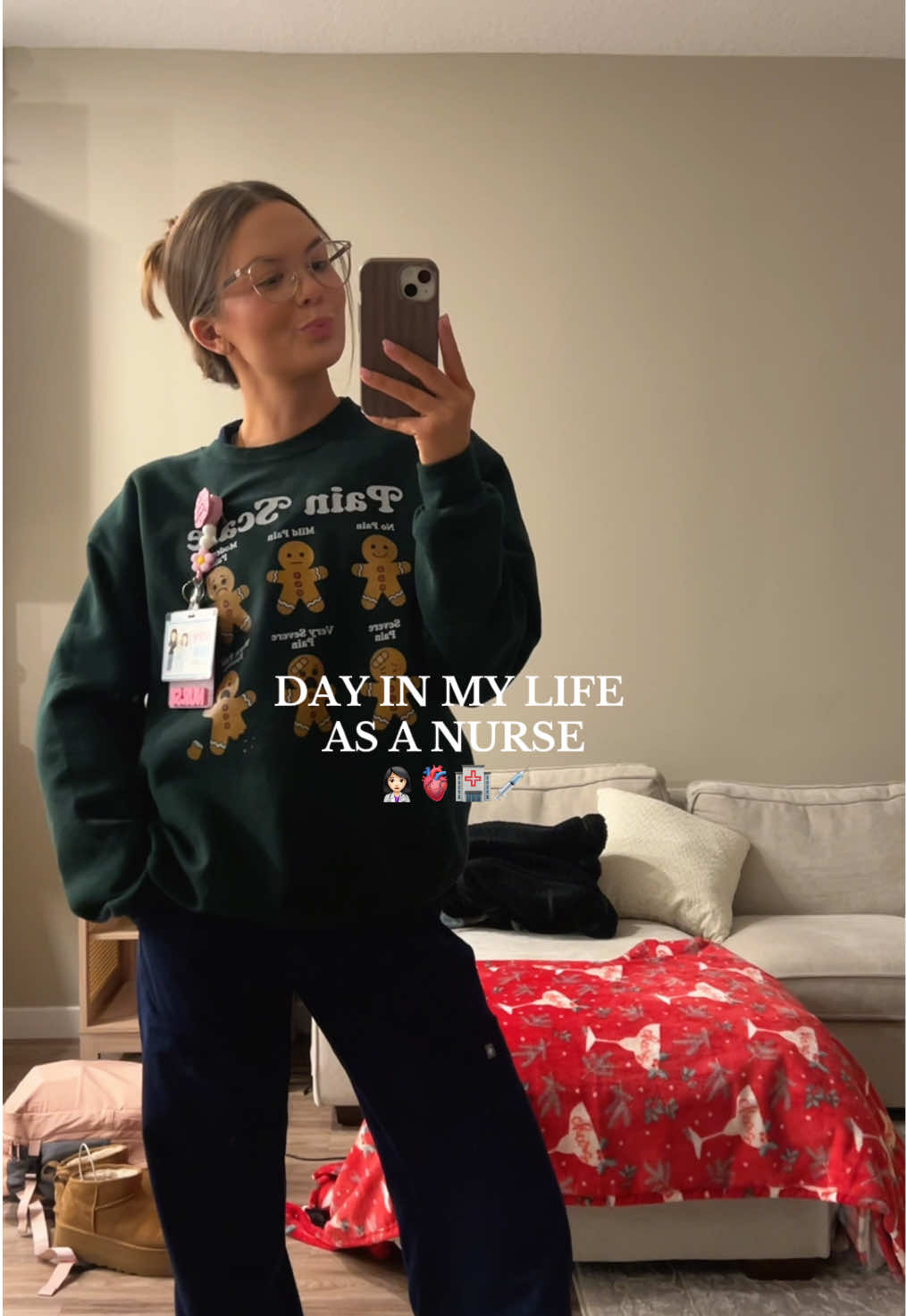 TikTok post by @victoriaggraham for Good Molecules. Caption reads: SO TIRED! Straight from a 12 hour shift to the....