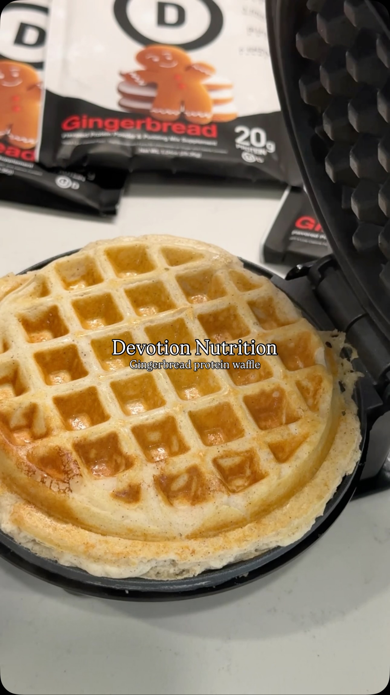 Instagram post by @iamsamanthakirts for Devotion Nutrition. Caption reads: [...] and only 2 ingredients using....