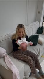 Instagram post by @olivia_hammond for Elvie. Caption reads: [...] first baby-free night out!! Ad Love my....