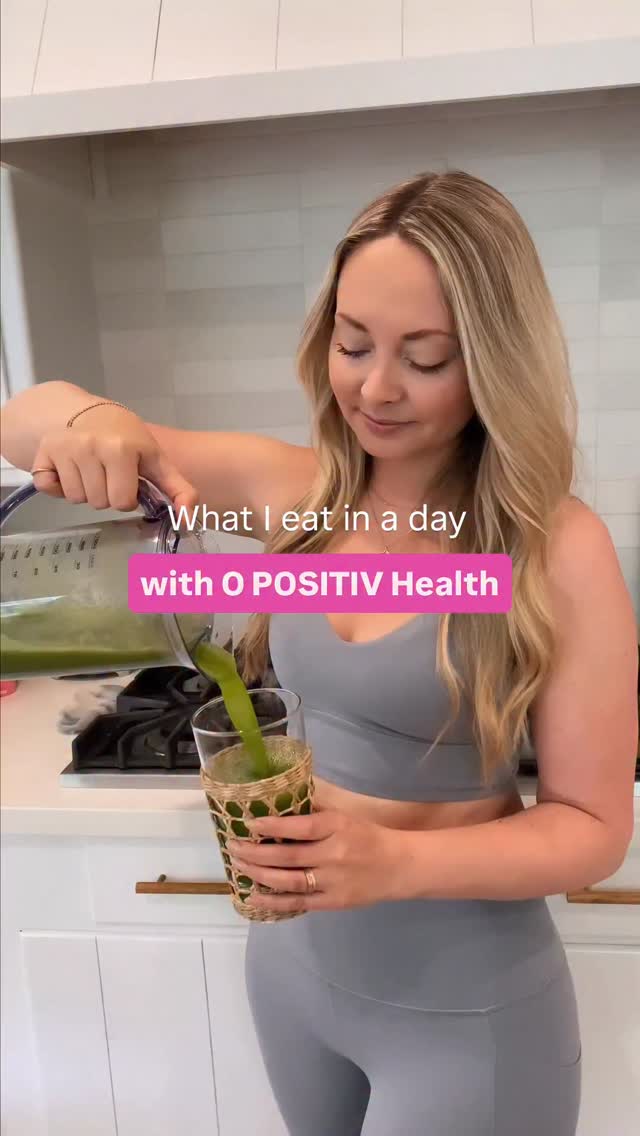 Instagram post by @chloeskitchen for O Positiv. Caption reads: Here is a little glimpse in to what I eat in a day....
