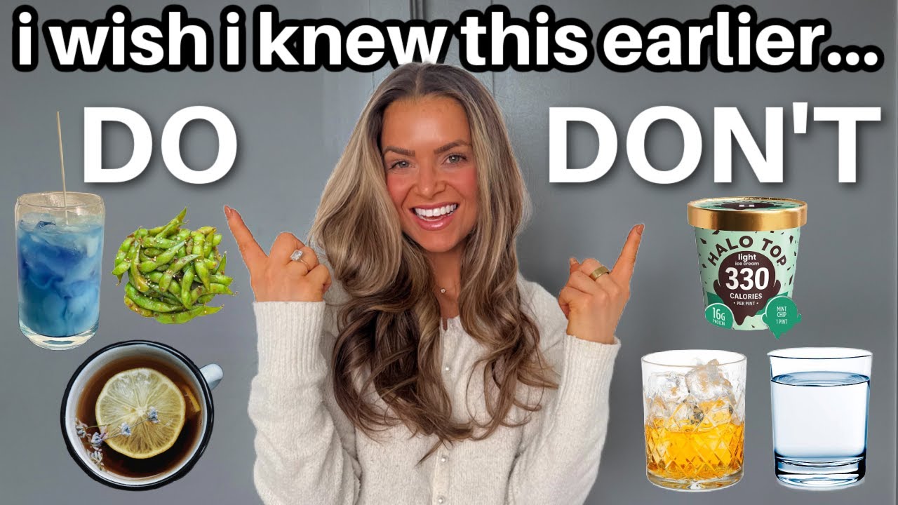 YouTube post by @HealthyEmmie for Glacierfresh. Caption reads: 20 Health Cheat Codes I’d Beg My Younger Self to....