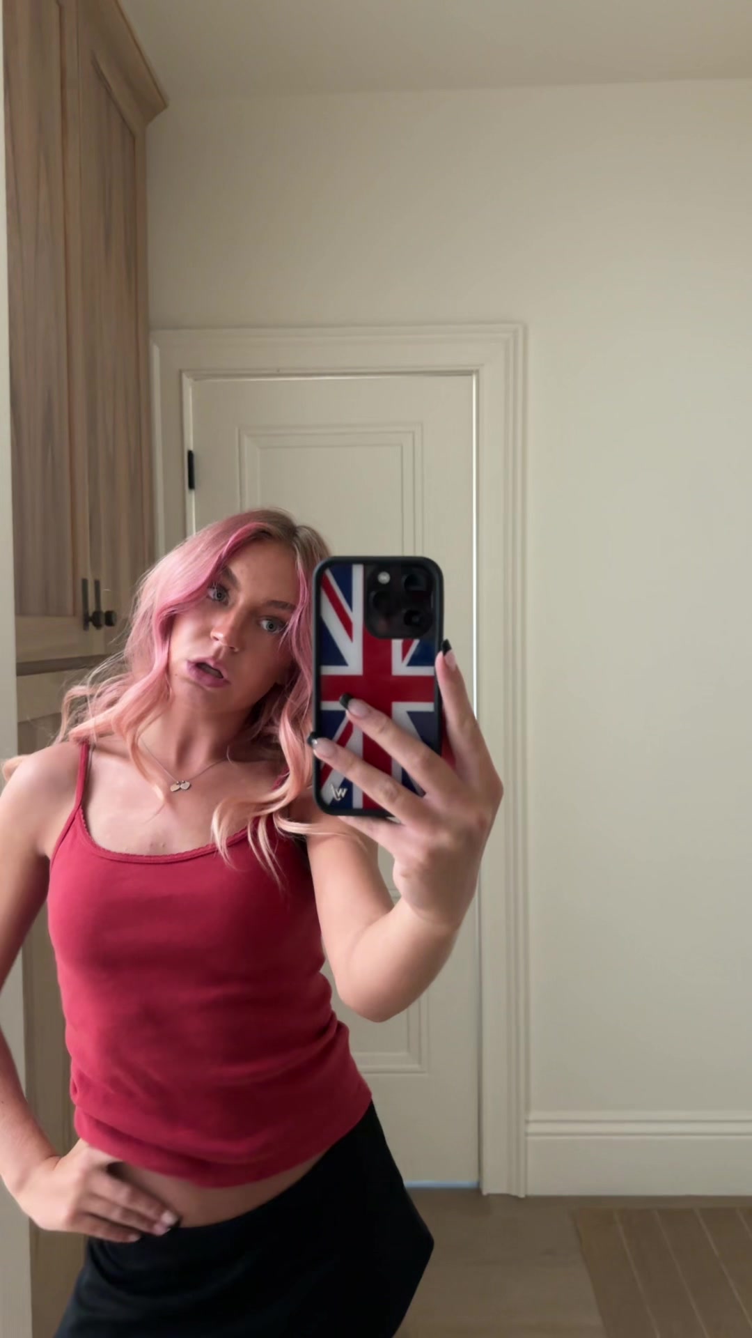 TikTok post by @noralucillee for Wildflower Cases. Caption reads: [...] my new phone case it’s so cute @Wildflower....