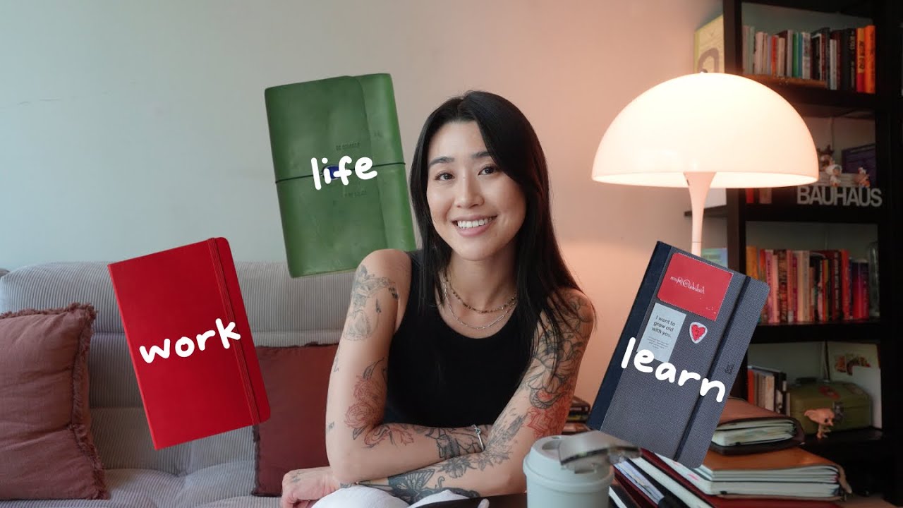 YouTube post by @angelzheng for paper republic. Caption reads: These journals changed my life.