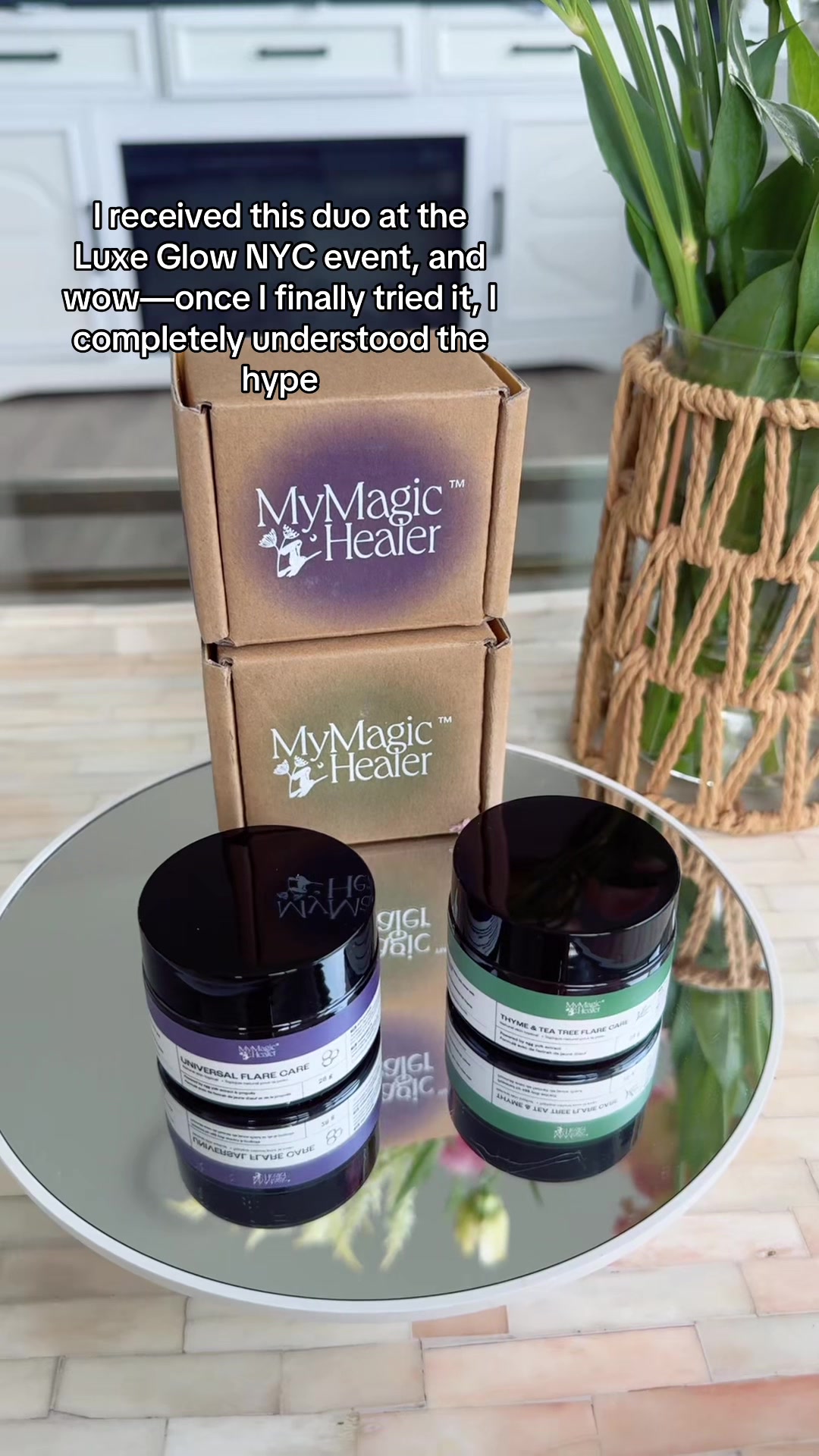 TikTok post by @mia_manhattan_ny for MyMagicHealer. Caption reads: [...] Glow NYC 💜 I finally tried this....