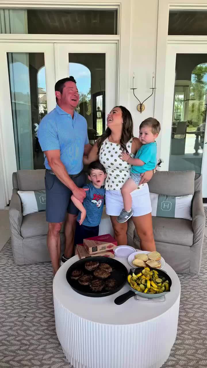 TikTok post by @theonepotmomma_ for Omaha Steaks. Caption reads: [...] handled with a box of proteins from @Omaha....