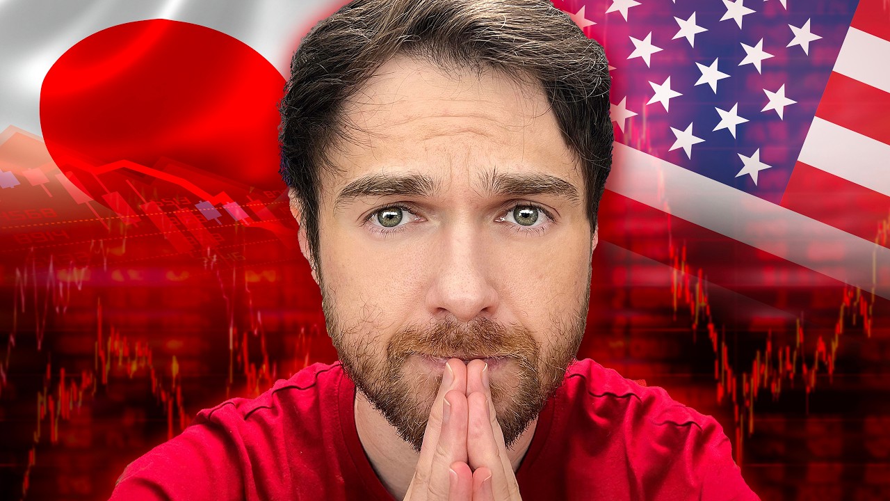 YouTube post by @AndreiJikh for Ledger. Caption reads: Japan Just Broke the Global Economy (Worse Than....