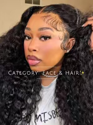 TikTok post by @_asiathedoll for Bangjazzhair. Caption reads: Category: Face & Hair 😍🔥 @bangjazzhair 💕....