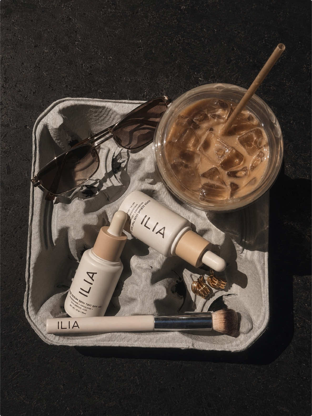 TikTok post by @fletchxer for ILIA Beauty. Caption reads: The best! @ILIA Beauty #iliabeauty #iliapartner.