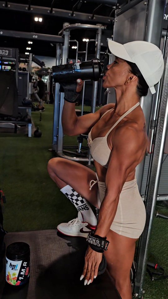 Instagram post by @myracolcord_ifbbpro for BPI Sports. Caption reads: To keep energy in the tank at all times, I need a....