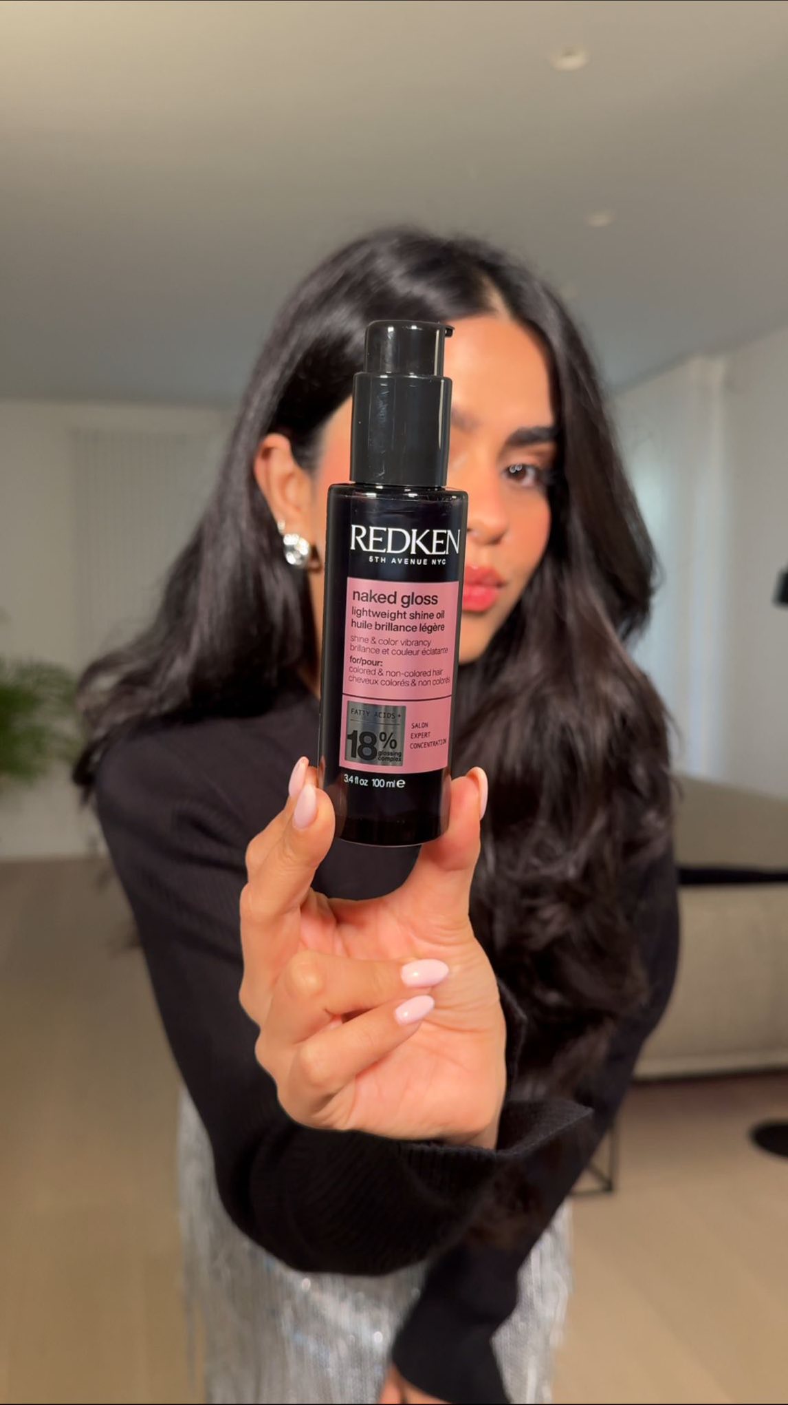 Instagram post by @sahirataneja for Redken. Caption reads: #Collaboration | @redken ‘s Acidic Color Gloss....
