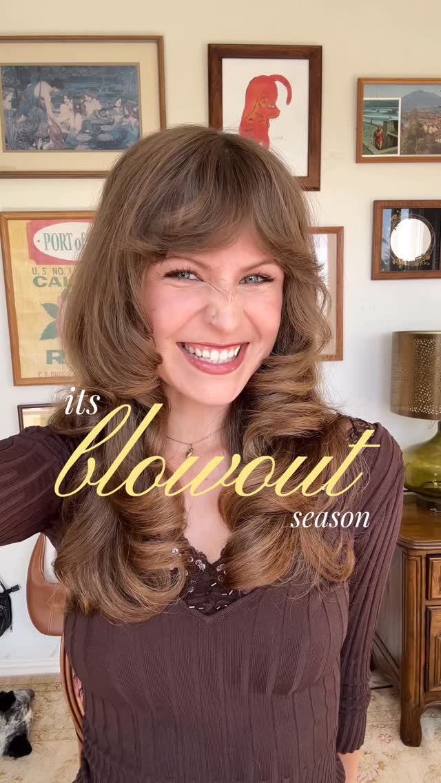 Instagram post by @alexandraxeve for Drybar. Caption reads: [...] hair that healthy blowout glow⭐️🎀....