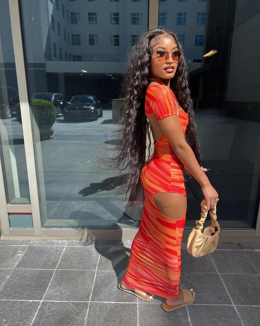 Instagram post by @yaagirlniqq for Icon Swim. Caption reads: Hot girl🔥 but I’m cold every season 🥶 

Outfit:....
