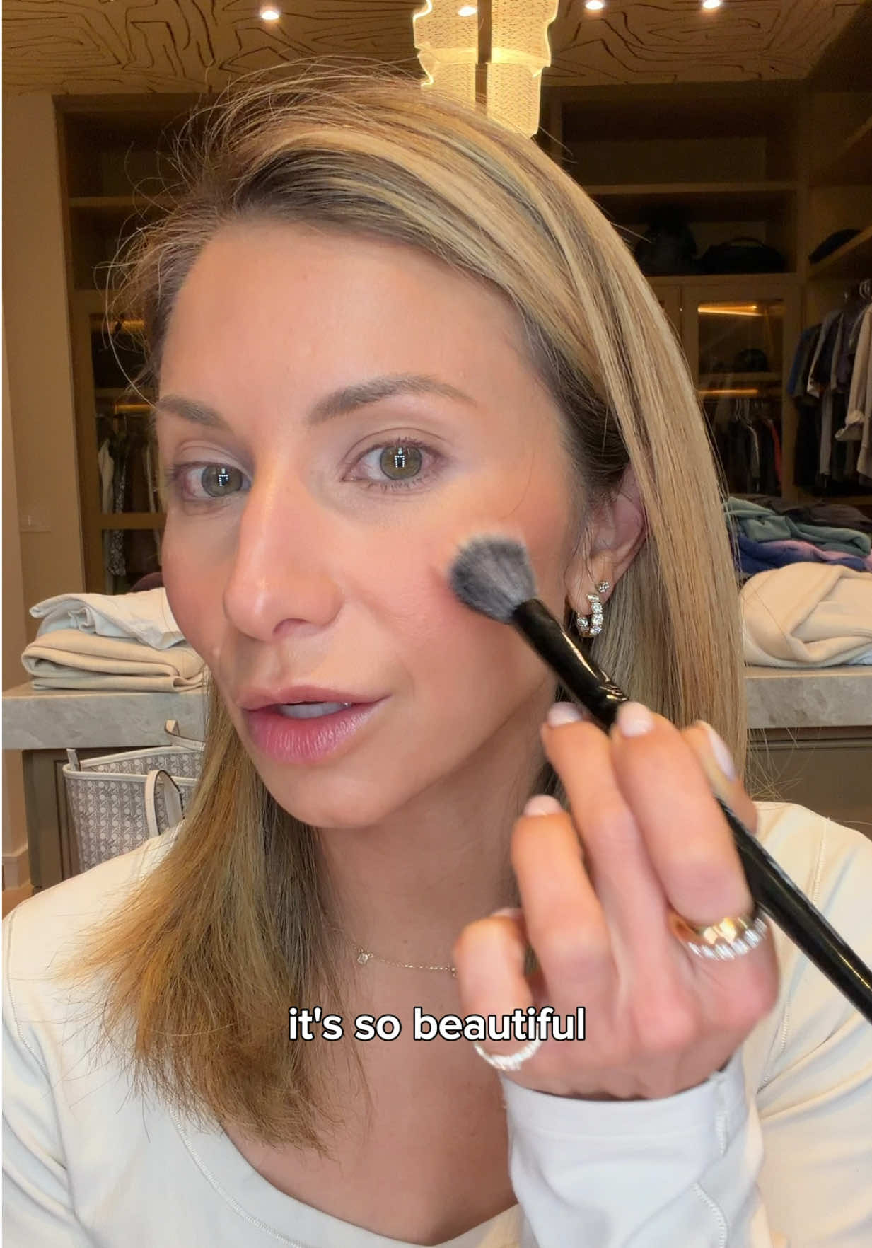 TikTok post by @lisajmakeup for BK Beauty. Caption reads: [...] brushes that give me control. The @BK Beauty....