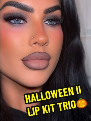 TikTok post by @xcimlinn for Glamlite Cosmetics. Caption reads: THE COOLEST BROWN COMBO🎃🍂 #fyp #glamlite....