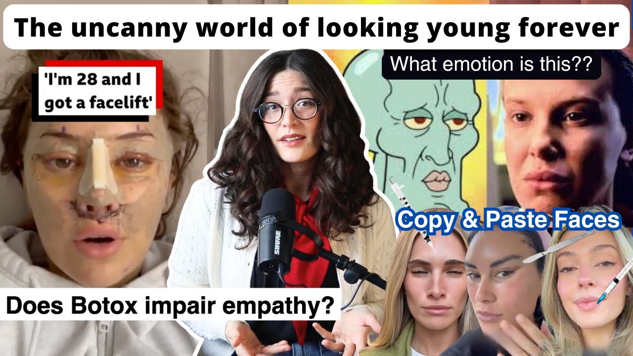 YouTube post by @AshleyEmbers for Statista. Caption reads: Beauty has a new face and it's terrifying.