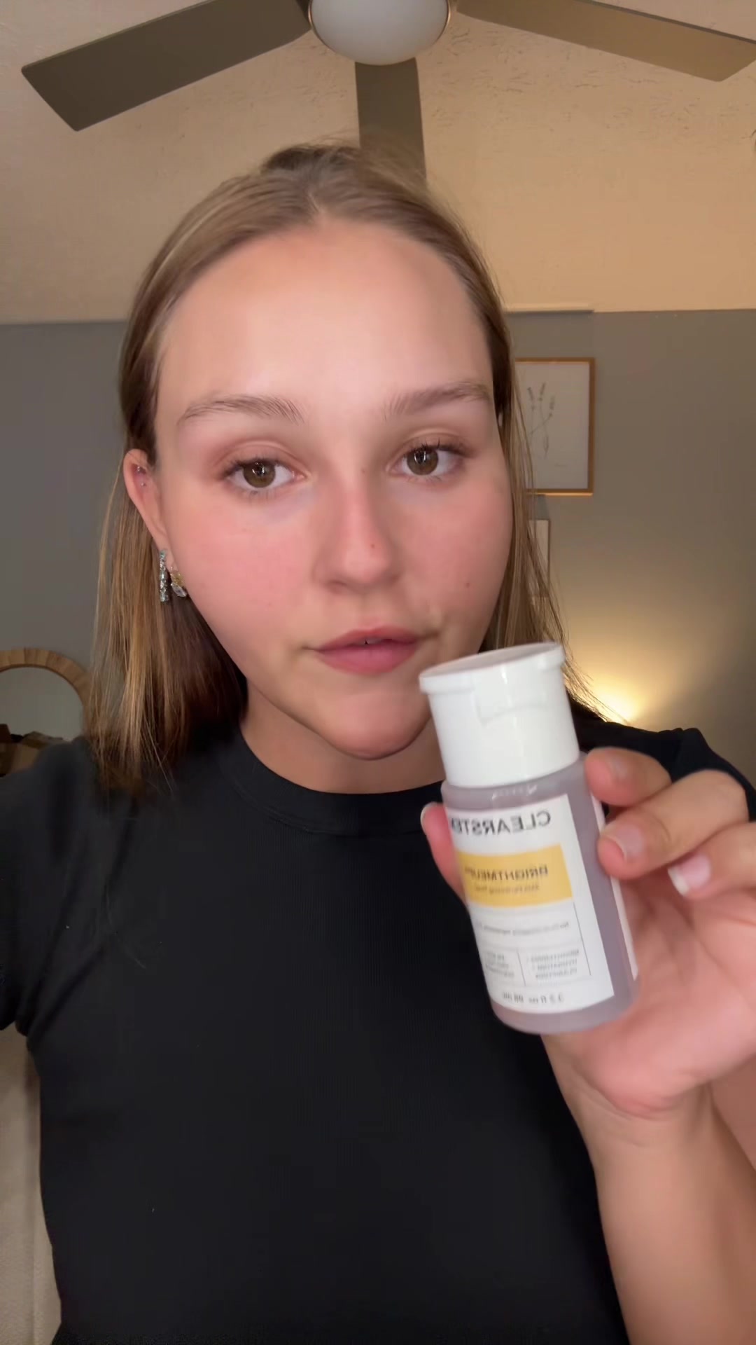 TikTok post by @alexnlofton for CLEARSTEM Skincare. Caption reads: Code: ALEXLOFTON @CLEARSTEM Skincare my texture....