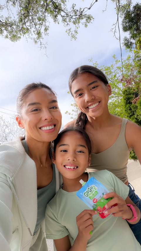 Instagram post by @trishaenriquez for GoGo squeeZ. Caption reads: [...] in nature… and more US!! tysm....