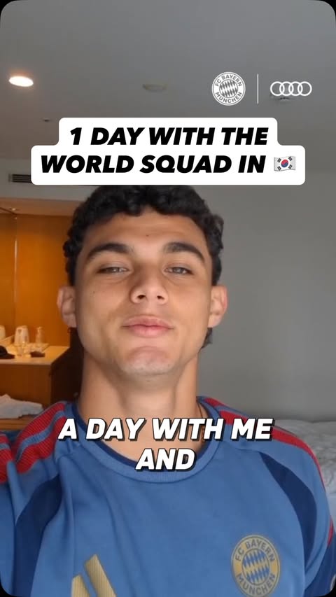 Instagram post by @cdestudiantil for Audi. Caption reads: [...] World Squad! 📆😆 #FCBayernWorldSquad....
