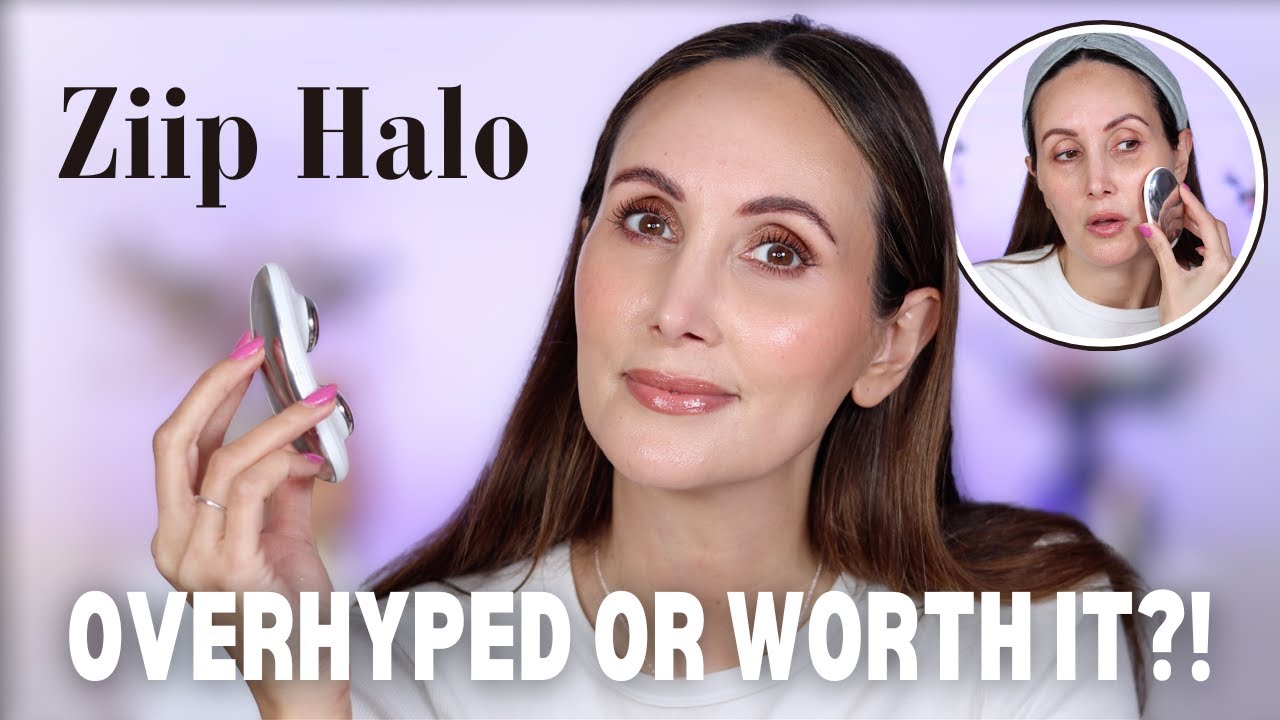 YouTube post by @CarmelNicoleBeauty for Banish. Caption reads: Is the ZIIP Halo Device Worth the Price Tag? Real....