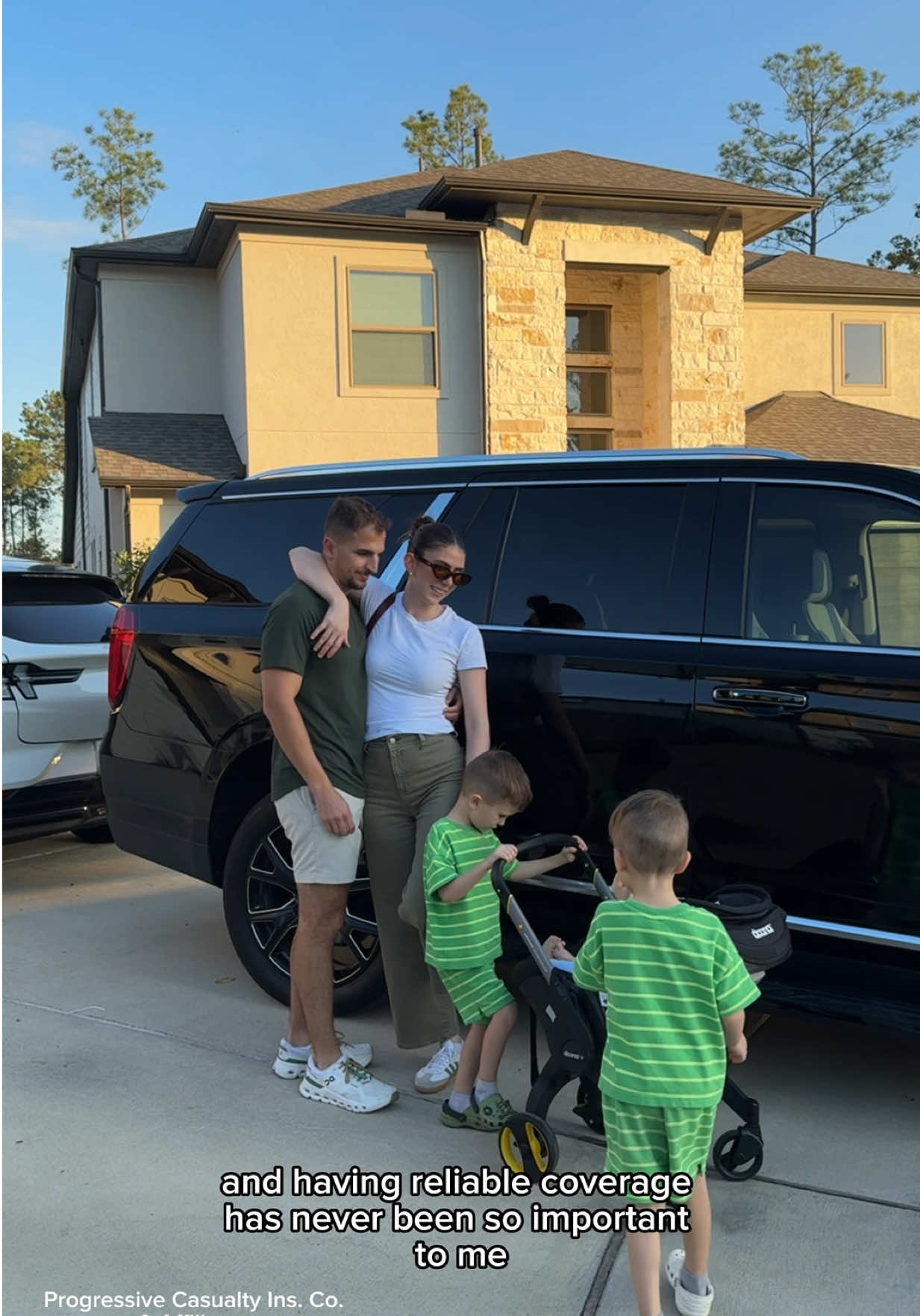 TikTok post by @morgankunzie for Progressive. Caption reads: [...] one less thing I must worry about!....