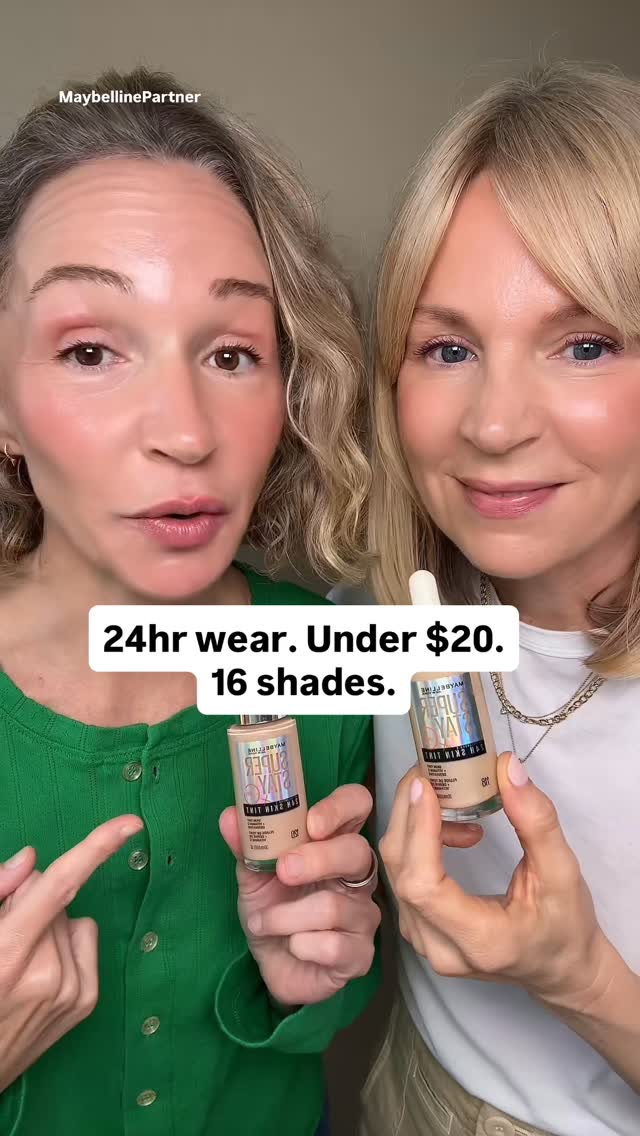 Instagram post by @mysistersskin for Maybelline. Caption reads: Maybelline’s Super Stay 24 Hour Skin Tint is our....
