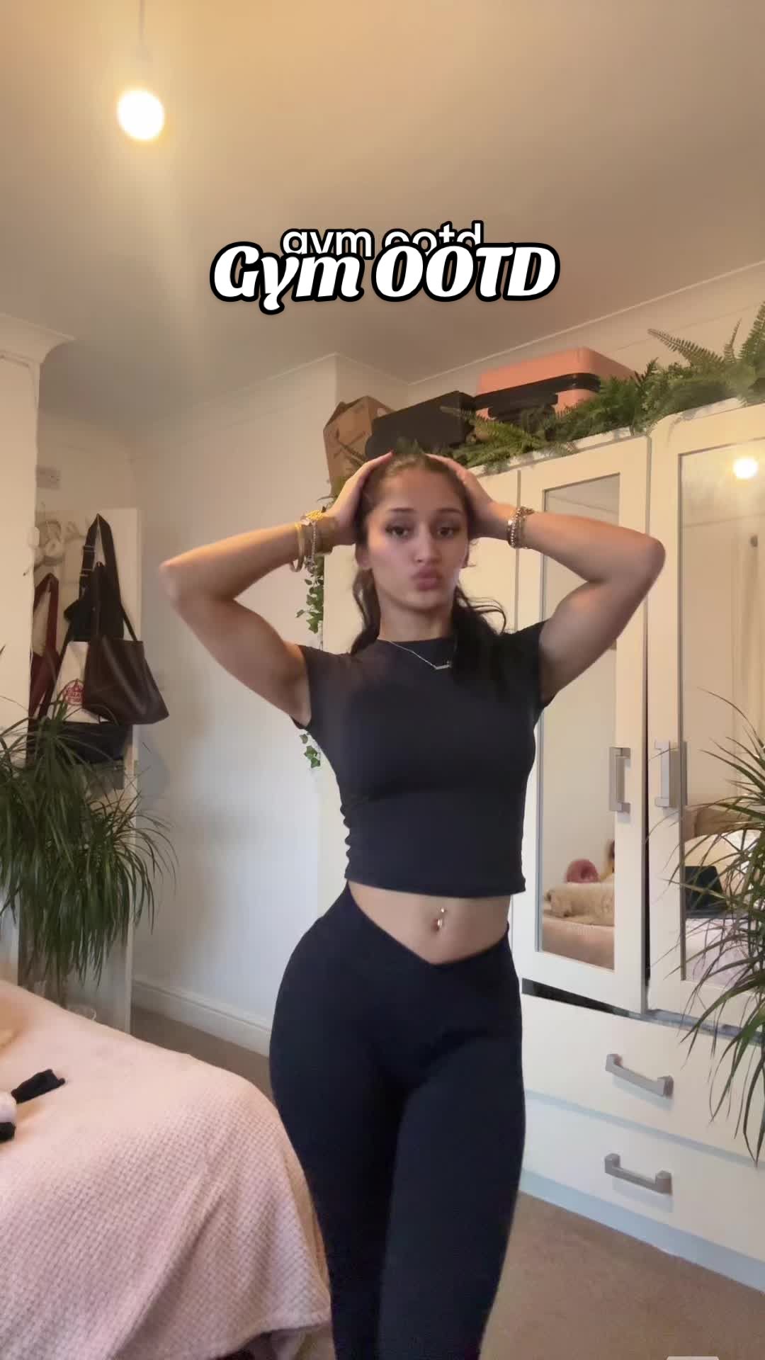 TikTok post by @sonambilkhu for MOOSLOVER. Caption reads: All black fit🦓🐼🖤 @Mooslover_uk....